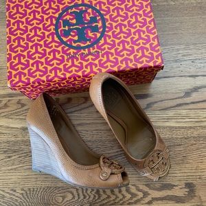 Tory Burch Amanda Open Toe Wedge Heel